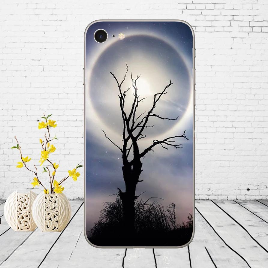 162D горы бамбук море олень кошка природа вид Мягкий силиконовый чехол для iphone 5 5s se