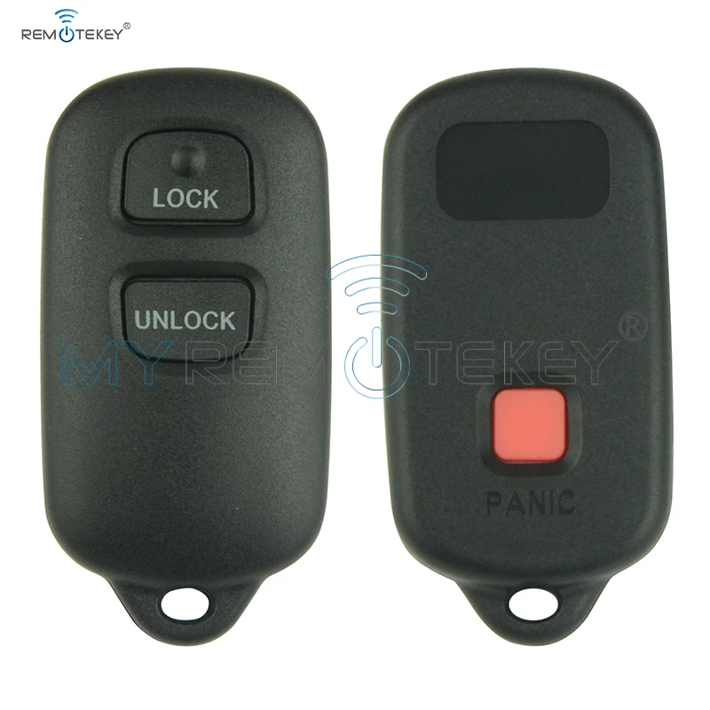 

Remote key fob 2 button for Toyota FJCruiser Highlander Prius RAV4 Tacoma Yaris 2002 2003 2004 2005 2006 2007 GQ43VT14T remtekey