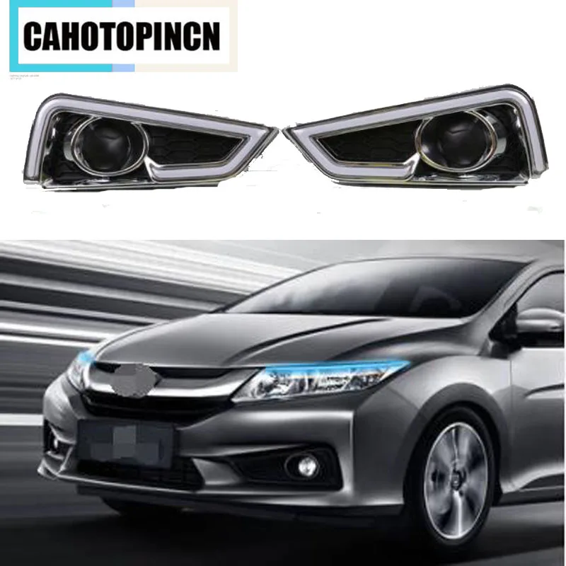 Желтый указатель поворота стильная водонепроницаемая автомобильная лампа DRL 12 В