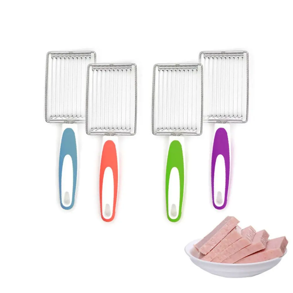 Tomato Luncheon Meat Slicer Ham And Fruit Cut Non-slip Stainless Steel Cutter Kitchen Tool Convenient | Бытовая техника