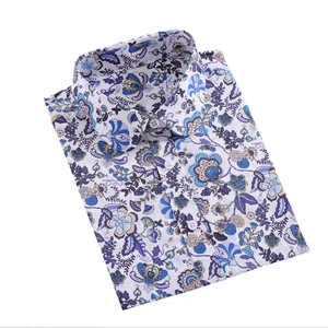 Imported 2022 New Women Vintage Flower Print Cotton Blouses Shirt Fashion Floral Women Blouse Long Sleeve Fem