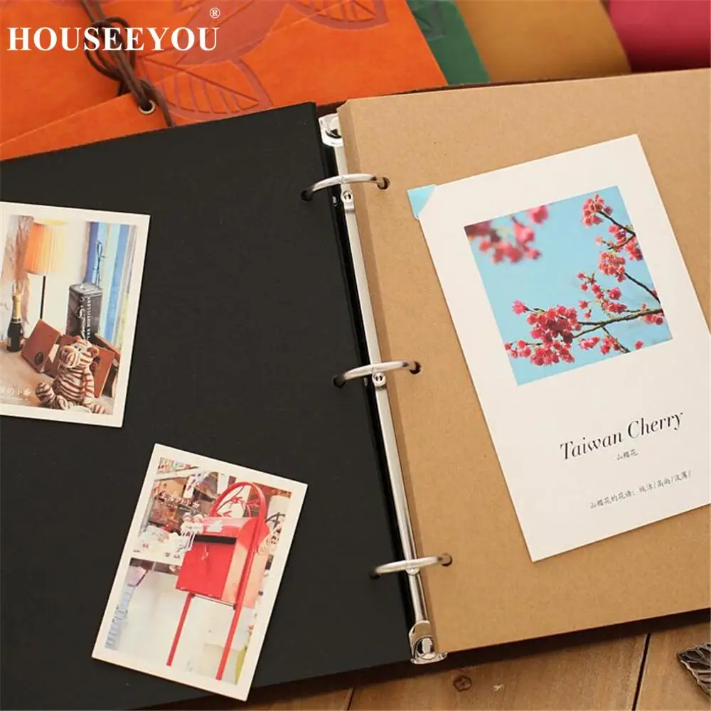 Винтажные античные фотоальбомы из искусственной кожи 8 дюймов 30 листов