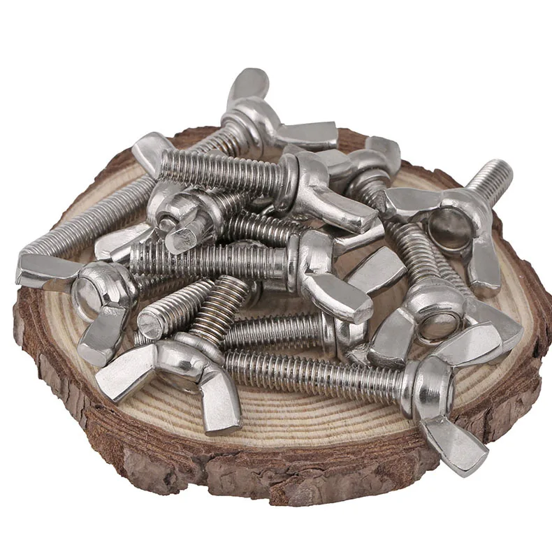 [M6 M8 M10] stainless steel butterfly screw sheep horn Yuanbao hand disc bolt 5PCS | Обустройство дома