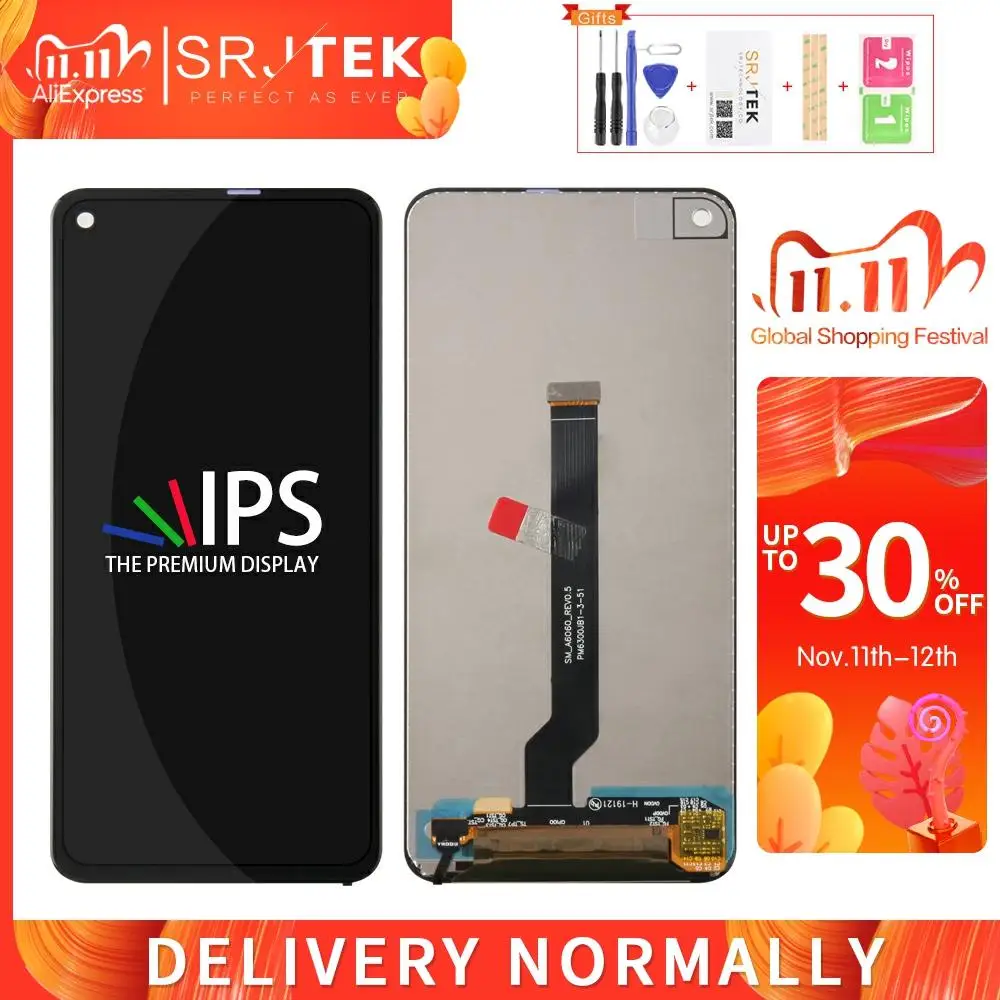 Сенсорный экран AMOLED для Samsung Galaxy A60 ЖК дисплей с цифровым преобразователем