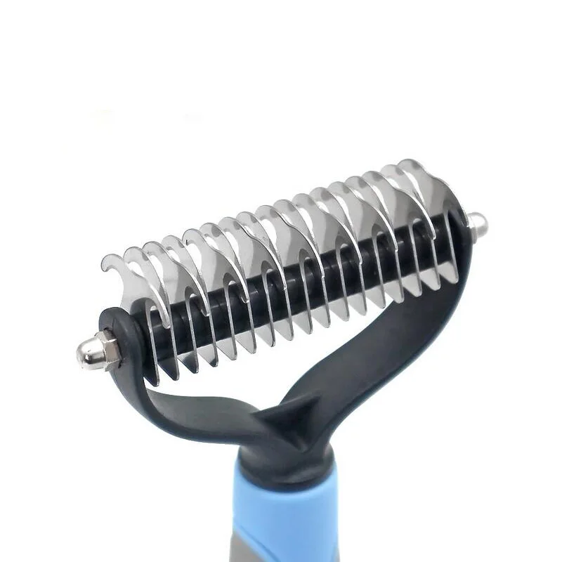 Гребень для удаления волос домашних животных двухсторонняя щетка из нержавеющей