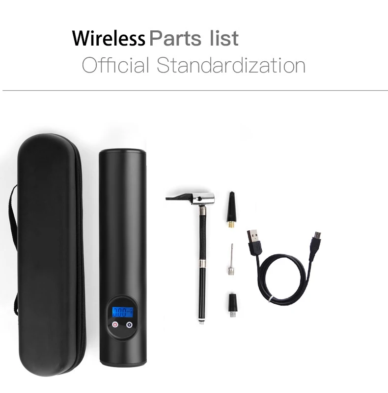 Wireless 150PSI автомобильный воздушный компрессор беспроводной ручной надувной воздушный насос автомобильный шиномонтажный ЖК-цифровой Перезаряжаемый для авто мотоцикла - Название цвета: Wireless