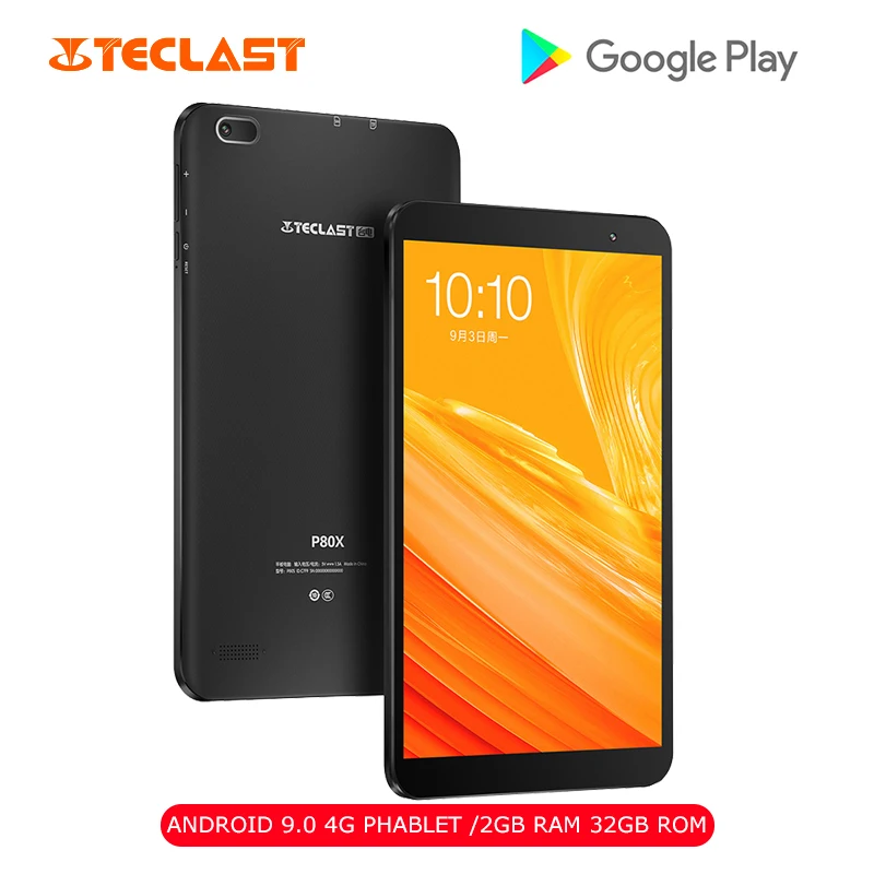 Teclast P80X 8,0 дюймов 4G Телефонный звонок Teclast PC Android 9,0 Spreadtrum SC9863A 1,6 ГГц Восьмиядерный процессор 2 Гб ram 16 Гб rom 2.0мп камера
