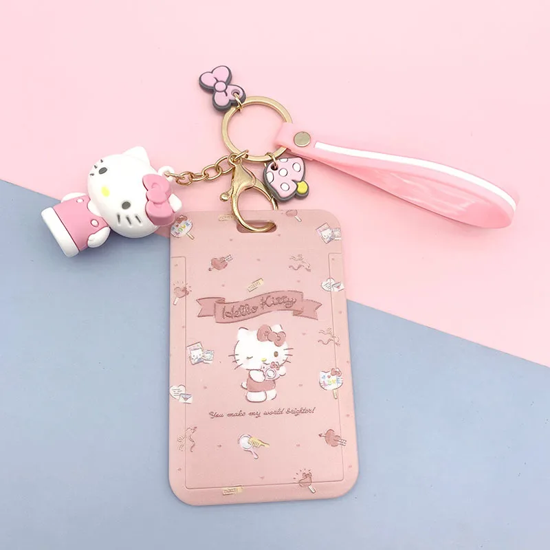 Кошелек Hello Kitty для девушек с отделением монет и шнурком студентов сертификатом