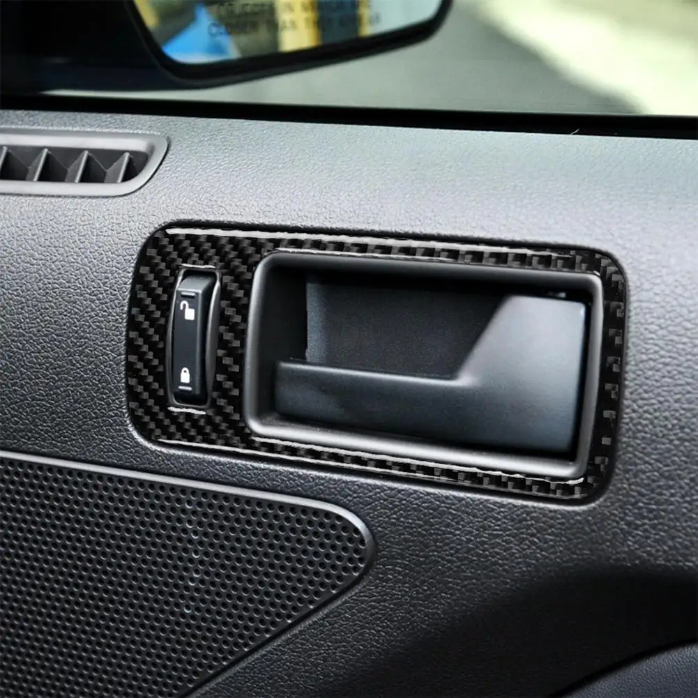 

2Pcs Car Inner Door Handle Bowl Frame Interior Trim Cover for Ford Mustang 09-13