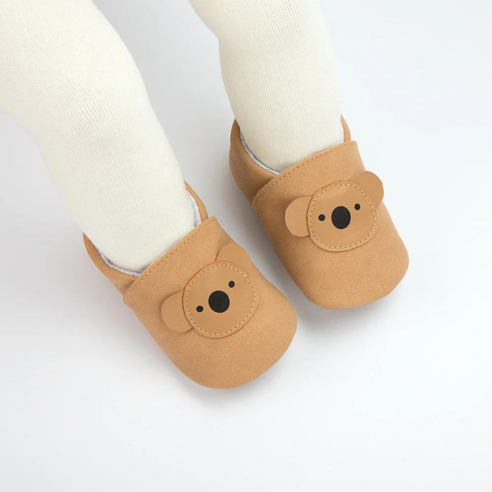 KIDSUN детская обувь для маленьких девочек Обувь улицы Милый медведь звезда кожаная