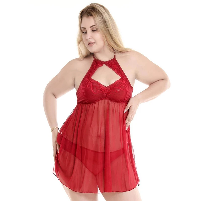 

Dress Woman Sexy Lingerie Suit Lace Female Dress Women Big Size Pajamas Patchwork Nightgowns Women's Sleepwear Home Clothes