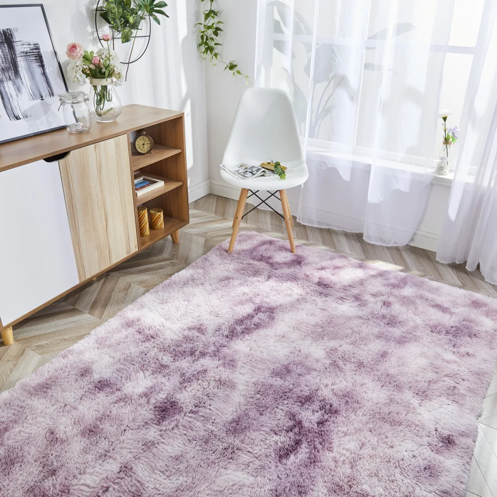 Скандинавский японский Бохо галстук Краска Градиент Площадь Ковер квадратный