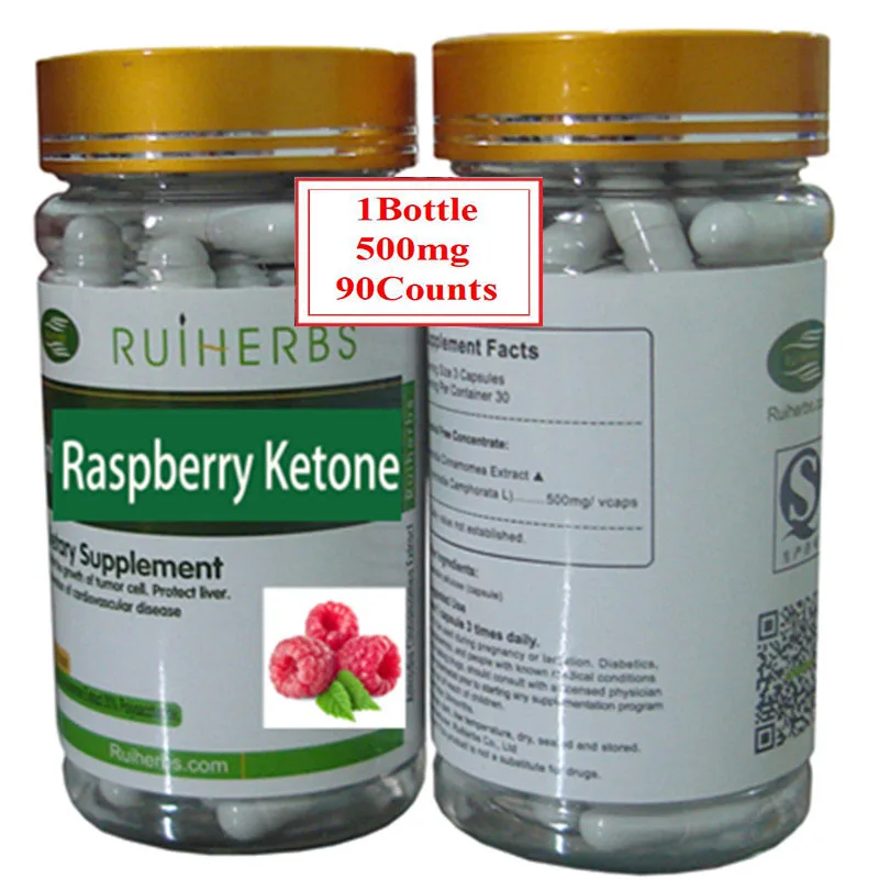

1Bottles Raspberry Ketone Extract Capsule (500mg x 90pcs) Weight Loss Diet Super Strong Antioxidant, Anti-aging
