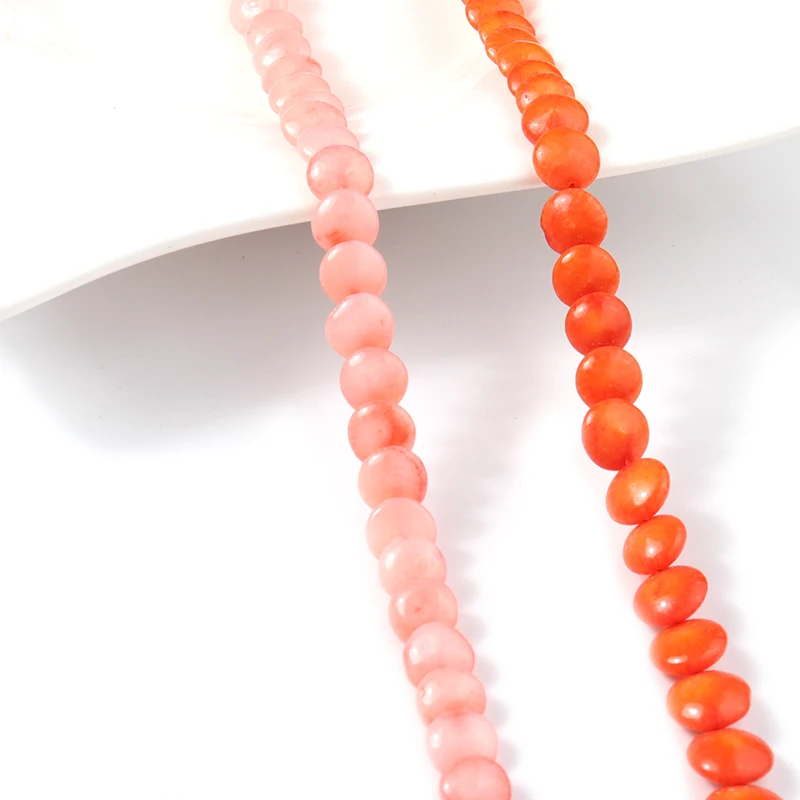 

Apx 60pcs/lot 6mm Oblique Hole Orange Red Coral Loose Beads For Jewelry Making Charms Beads for DIY Necklaces&Bracelets Wholesal