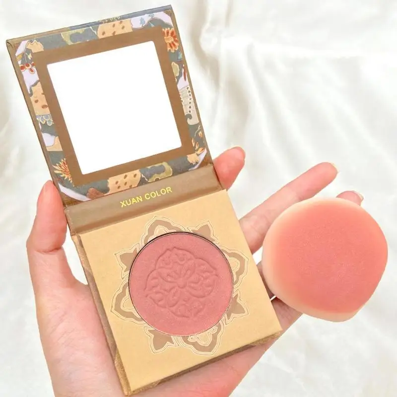 

1pc Monochrome Blush High-gloss Repairing Palette Makeup Cosmetics Contour Natural Blush Products Face Blusher Cheek Tool R X3N7