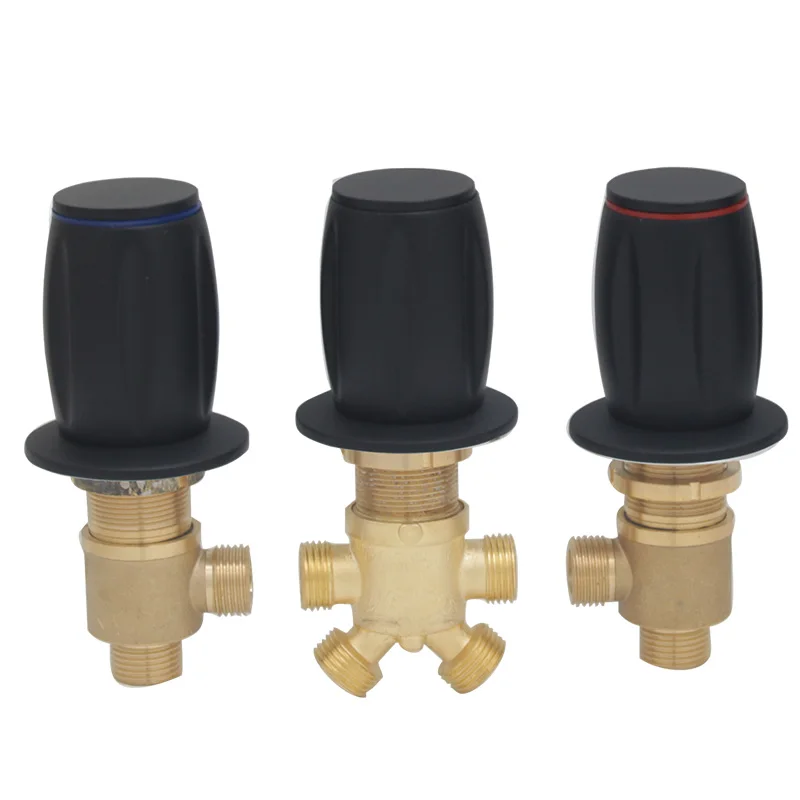 

Split 2 Piece Bathtub Waterfall Tap Shower Bath Mixer Faucet Control Valve Brass Cold & Hot Water Mixer Black Bathroom