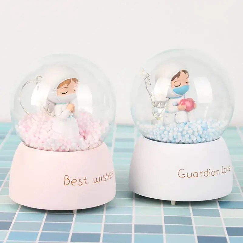 Креативные поделки из смолы украшения милые белые ангельские теплый ночник