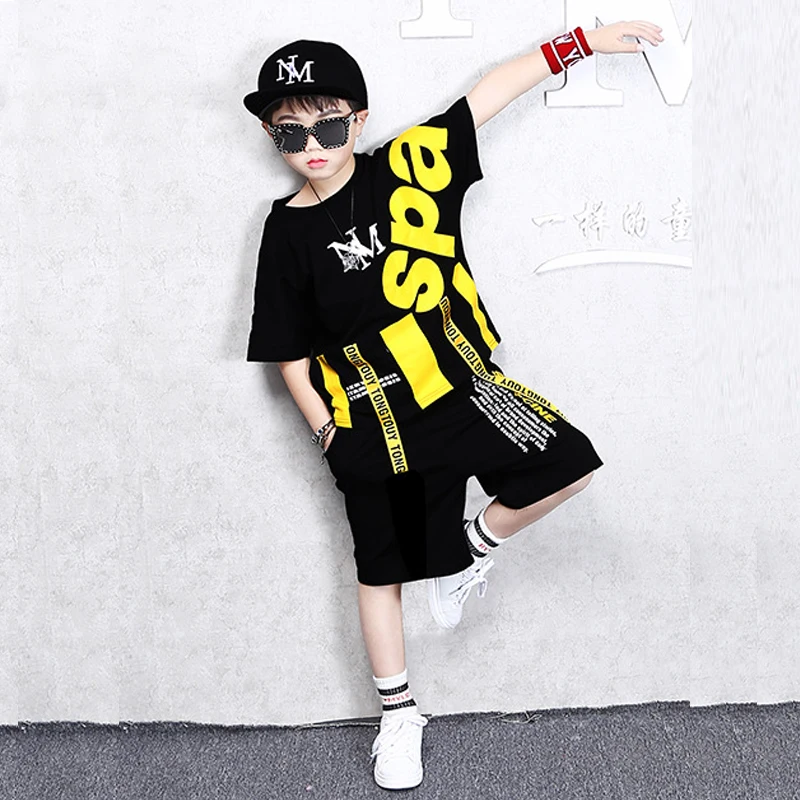 boy clothes set 10 years Casual short sleeve tshirts harem pants Summer Kids vetement femme 2019 Clothing for boys |