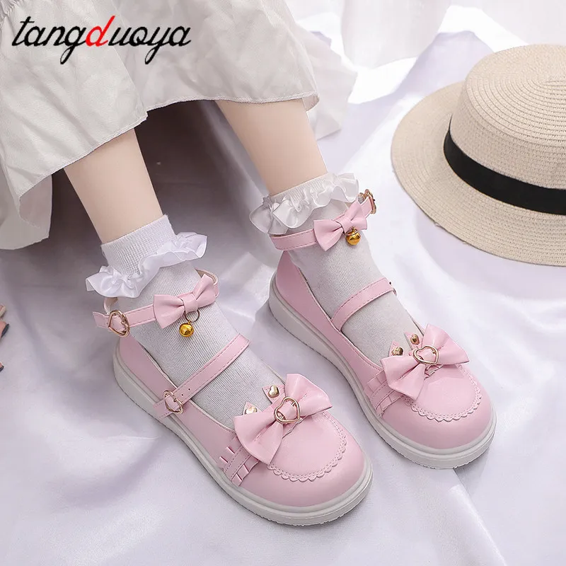 

Lolita Shoes Women Japanese Mary Jane Shoes JK Uniform Leather Shoes Female Girls Students Platform Shoes Sweet Lovely Shoes