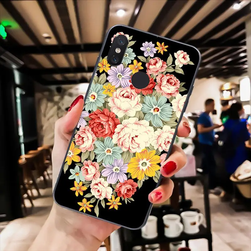 MaiYaCa красная бабочка на белой розы цветок чехол для телефона для Xiaomi Redmi8 4X 6A S2 5A Redmi 5 5Plus Note7 8Pro 7A 6A