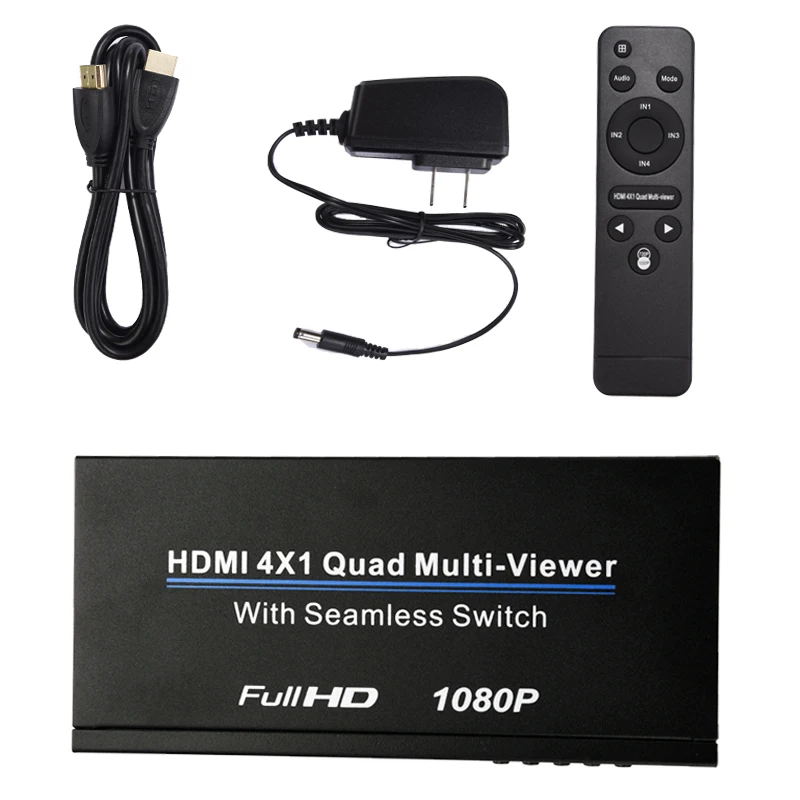 HDMI 4x1  Quad Multi Viewer     HD  1080P  /STB/DVD VH99