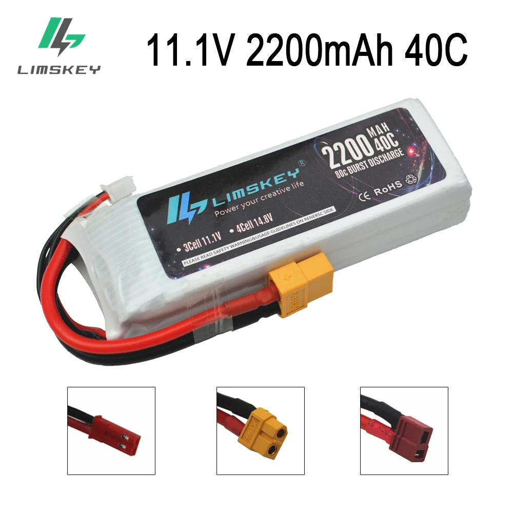 5 unids/lote 3S Lipo 3S 11,1 mAh 2200 V 40C bater&iacute;a para RC helic&oacute;ptero RC coche barco Quadcopter Control remoto Juguetes Accesorios-5