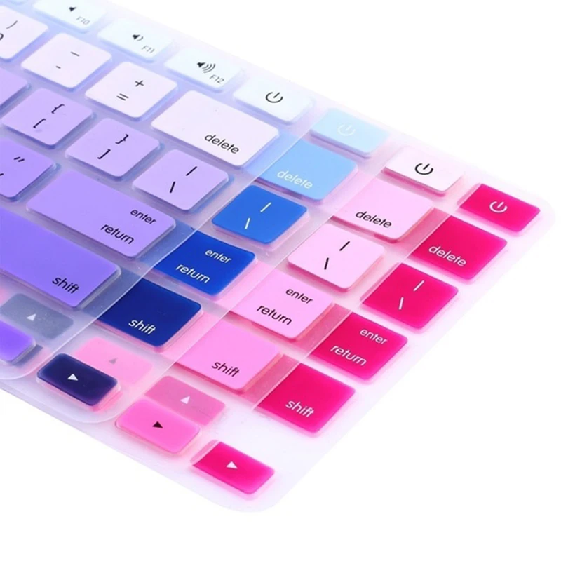 Крышка клавиатуры для Macbook Air 13 Pro 15 аксессуары английские буквы градиентные наклейки для клавиатуры Naklejki Na Klawiature