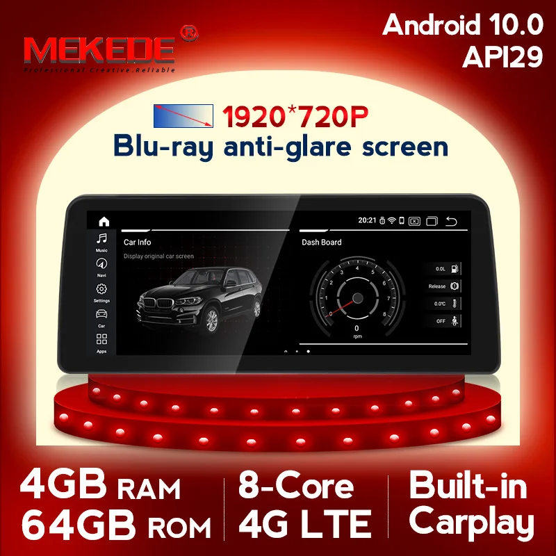 

Mekede 12.3" Carplay Android 10.0 Blu-Ray Car Multimedia Player for BMW 5 Series E60 E61 E63 E64 (2004-2010) CCC/CIC System