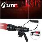 Фонарик TMWT XPE C8 светодиодный водонепроницаемый, красный, 18650 нм