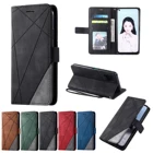Чехол-книжка для Huawei Honor 9A, 9C, 9S, Y5P, Y6P, Y7P, P Smart 2019, 2020, P30, P40 Lite Pro, в полоску, с ромбовидным узором