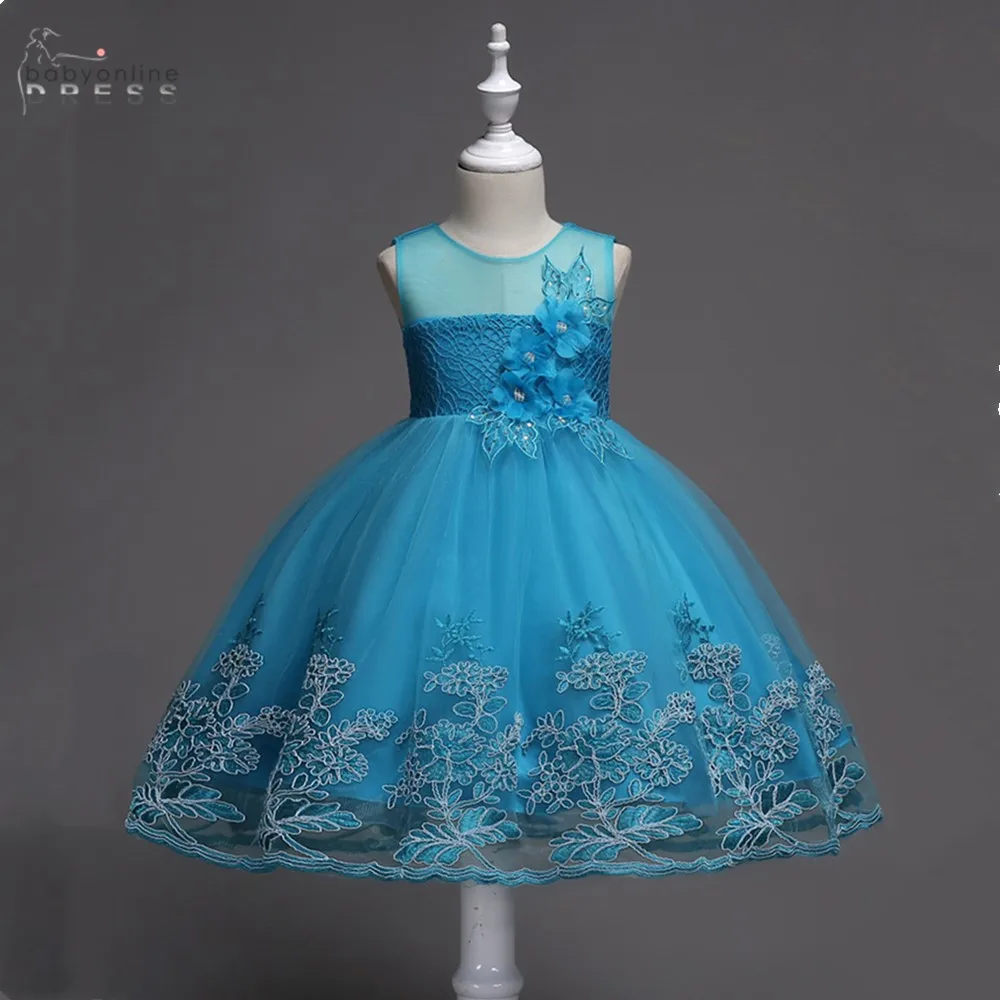 Женское бальное платье голубое розовое с цветочным принтом для праздника дня