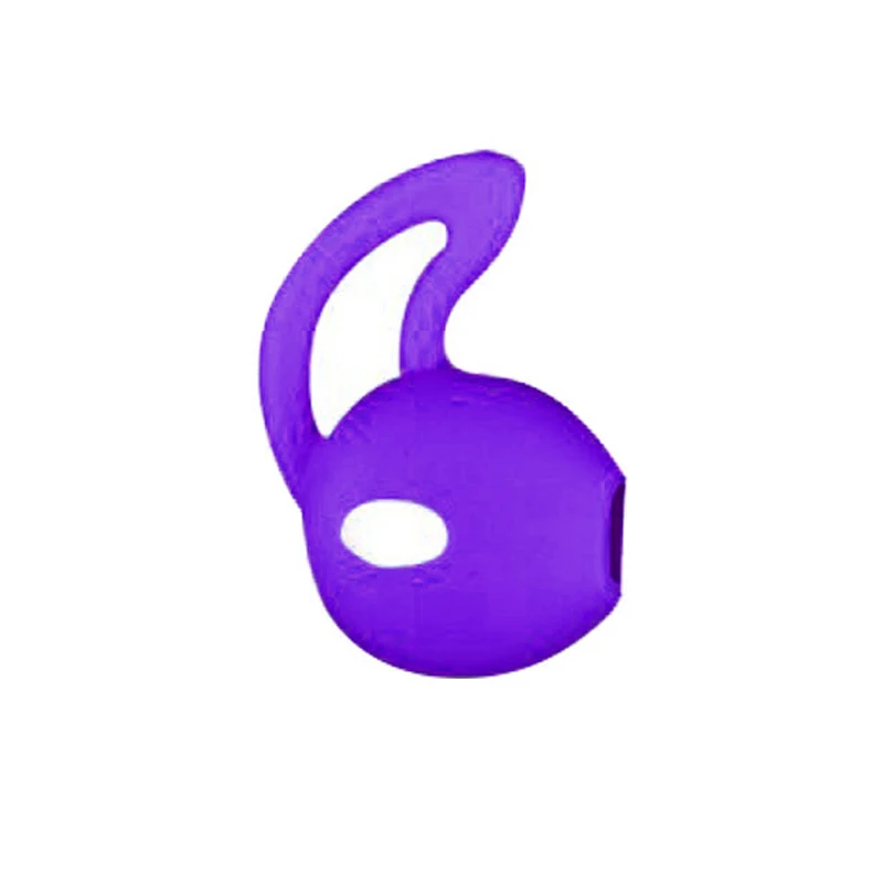 purple Left Многоцветный для Airpods 2 Bluetooth беспроводная гарнитура Ушная крышка Нескользящие силиконовые наушники-вкладыши анти-потеря силиконовые наушники/один - Цвет: purple Left