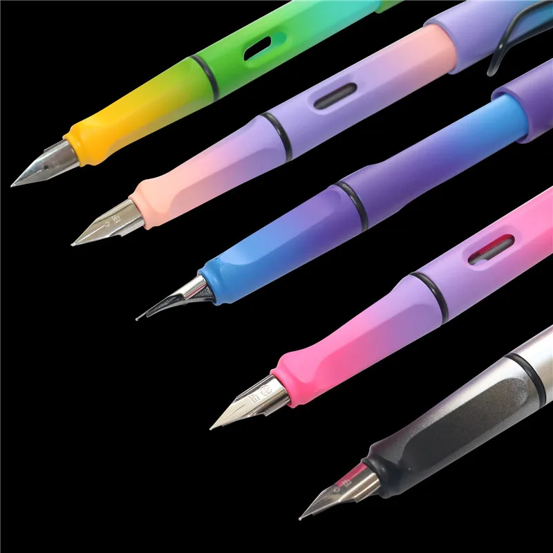 

Ручка перьевая матовая градиентная с цветными чернилами, 0,5 мм