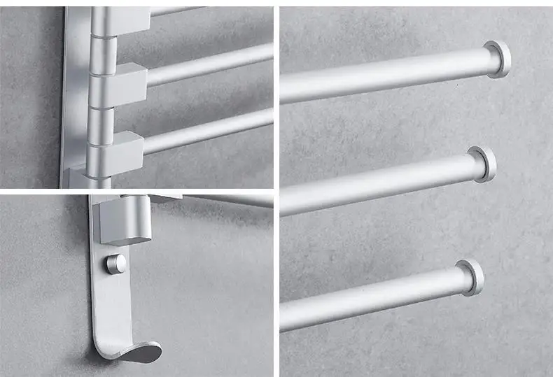 Estante Prateleira Parede Etagere Lazienka Estanteria Rotatable Salle De Bain Wall Shower Accessories Towel Rack Bathroom Shelf
