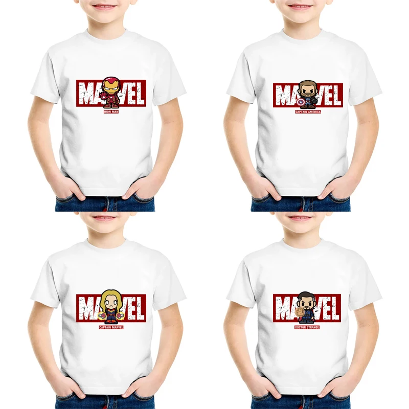 2021Disney Марвел «Железный человек», «Человек-паук»; Детская футболка; Одежда для мальчиков супер герой, хлопковая повседневная одежда для детей, летняя одежда, футболка для мальчиков и девочек