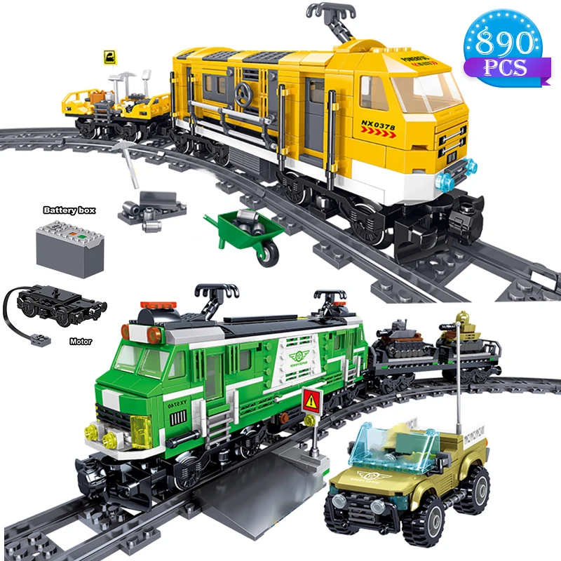 Конструктор Moc С дистанционным управлением модель поезда Детская развивающая