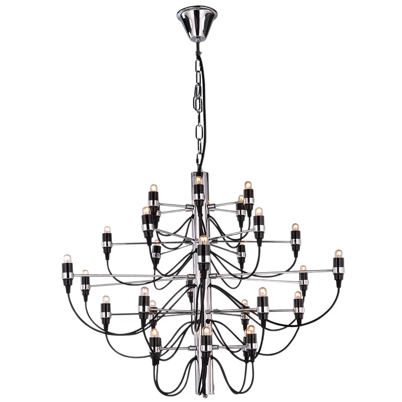 

Modern Nordic 18/30/50 Light Bulbs Gold Black Chandelier Dining Room Luxury Pendant Lamp For Living Room Restaurant Decoration