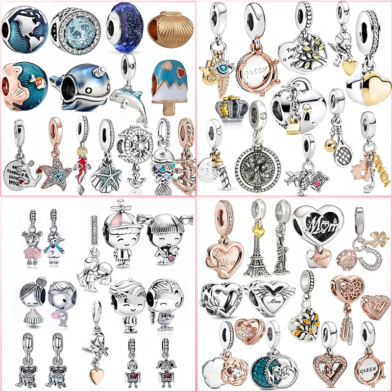 

Ocean Series European Charm Beads New Boys And Girls,For Original 3Mmbracelet & Bangle Making Fashion DIY Jewelry For Women