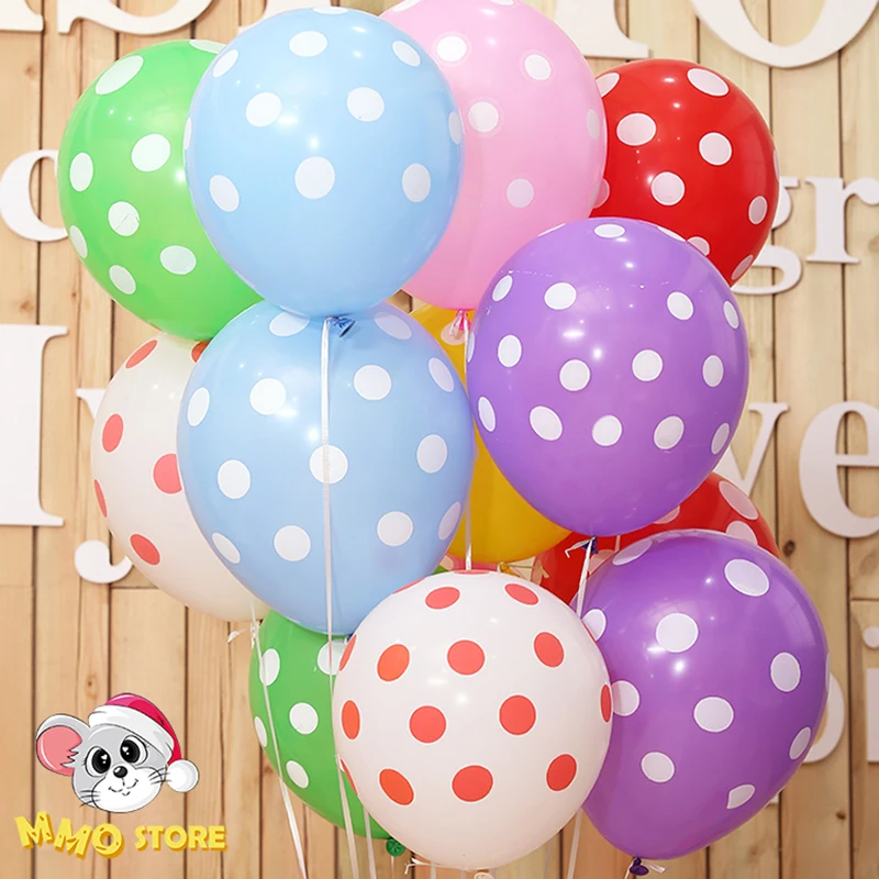 12 ''globos Polk Dot конфеты круглые гелиевые шары украшение для дня рождения