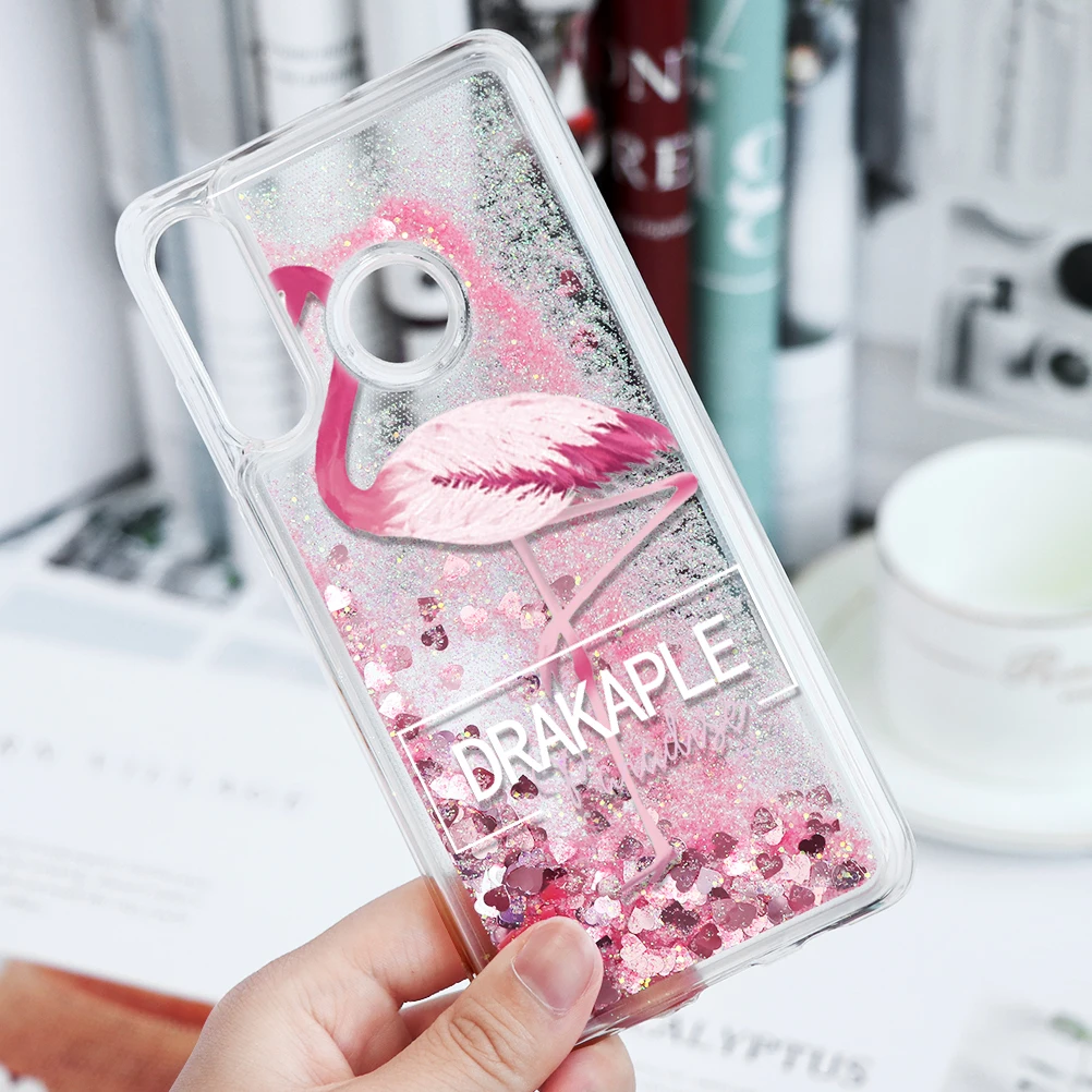 Блестящий Жидкий чехол для huawei P30 P20 Pro P10 P9 P8 Lite Коврики 20 10 9 P Smart Bling чехол для Honor 8X9 Lite играть Fundas - Цвет: hln1fen