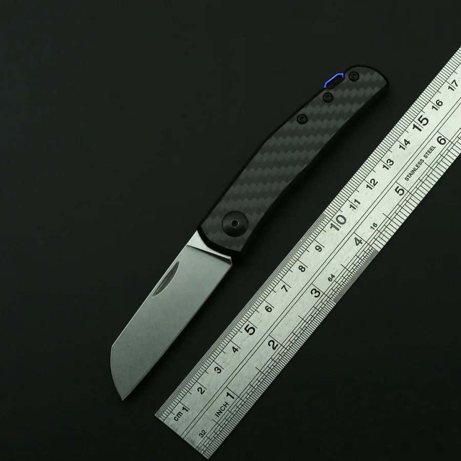 ZT 0230 новый складной нож из углеродного волокна с ЧПУ формовочная ручка Mark 20CV