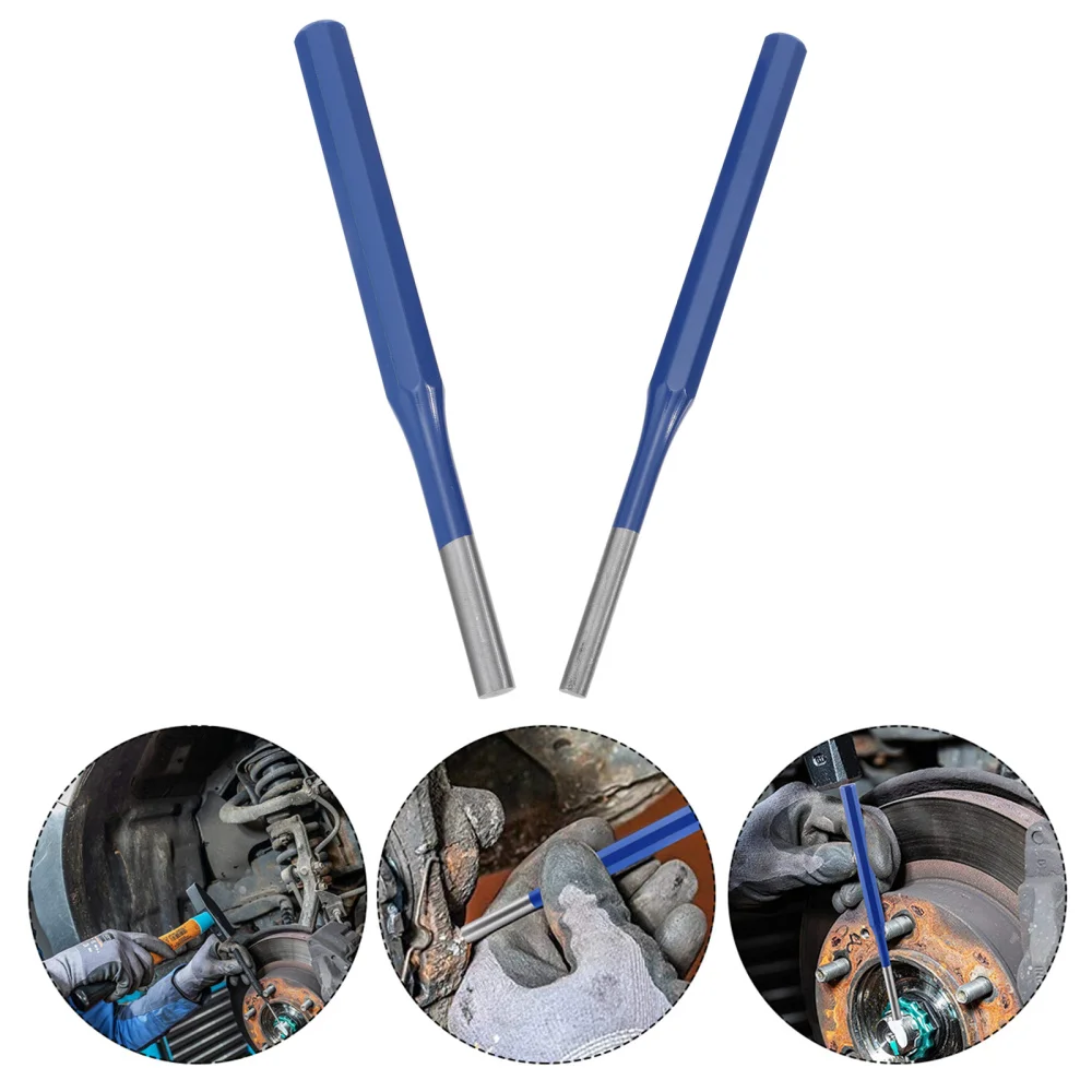 

2pcs Pin Punches Cylindrical Punches Drilling Tool Woodworking Kit Center Punch