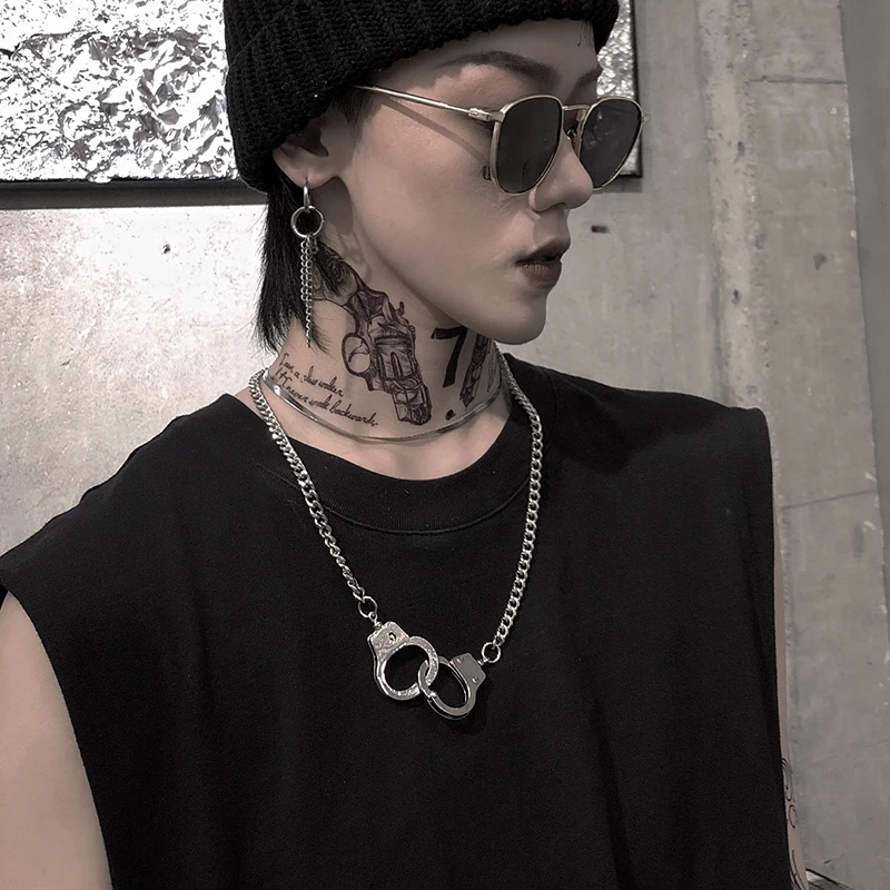 Ожерелье HUANZHI в стиле панк для женщин и мужчин индивидуальная подвеска-Клинок с