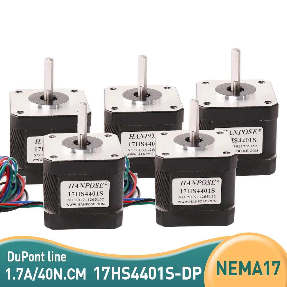 

50pcs 3D printer accessories 42 stepper motor 17HS4401S-DP small two-phase hybrid motor 40 height DIY engraving machine DC