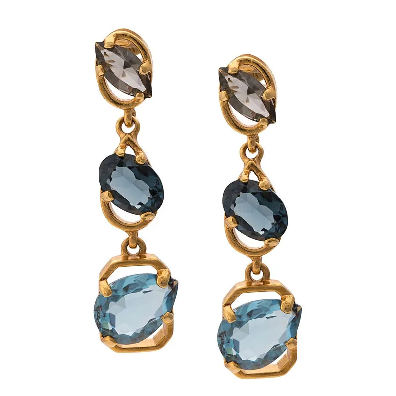 

European and American creative earrings new long personalized earrings light luxury exaggerated elegant Joker female fashion