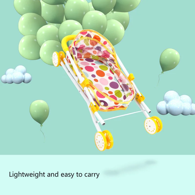 Детская коляска детская игрушка на колесиках для моделирования аксессуар куклы