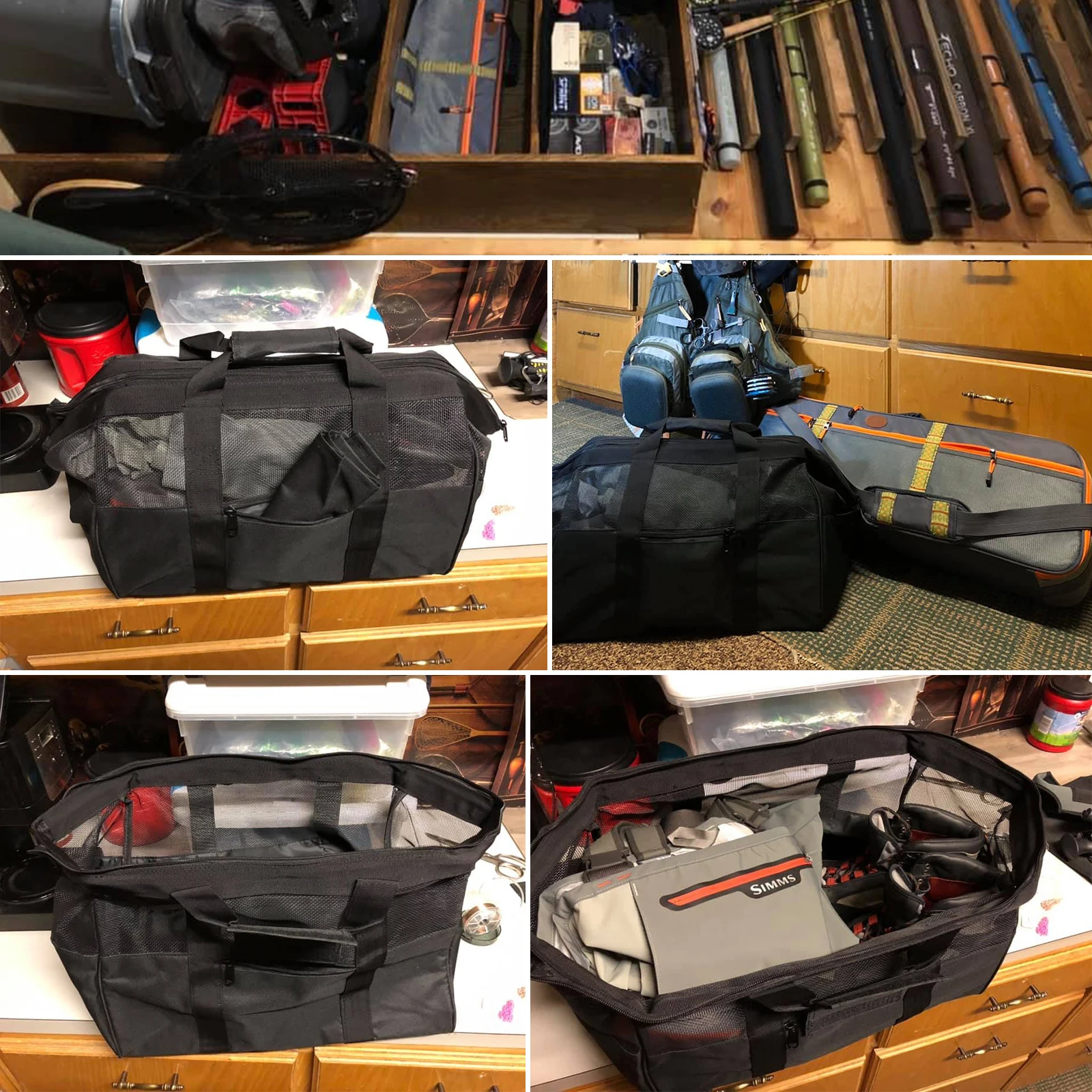 Рыболовная Сумка для куликов Maximumcatch с пеленальным ковриком пвх сетка