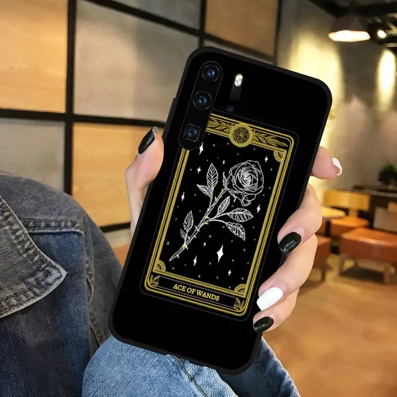 

Death Tarot Phone Case Funda For Huawei P9 P10 P20 P30 Lite 2016 2017 2019 plus pro P smart