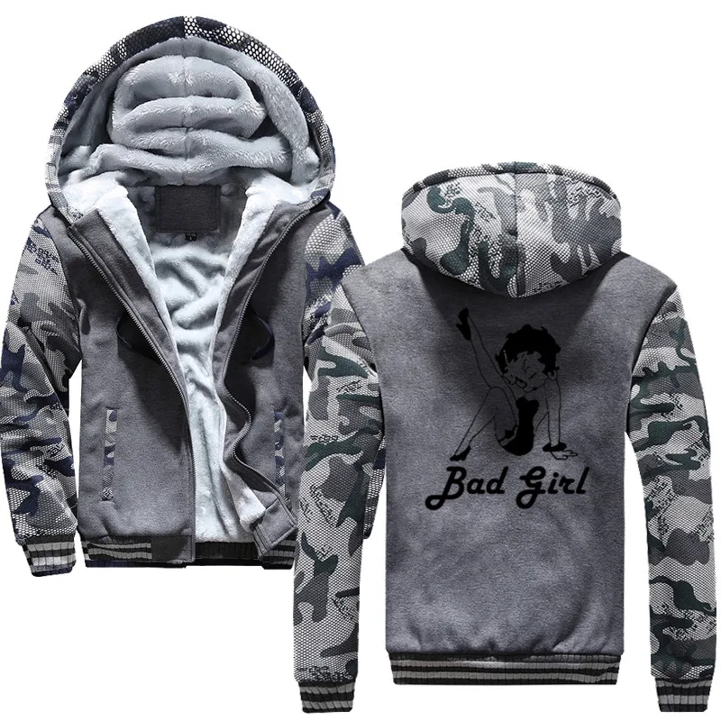 bad girl Hoodies Men 2019 Brand Personality Sweatshirt Male Hoody Tracksuit Hip Hop Autumn Winter Hoodie Mens | Мужская одежда