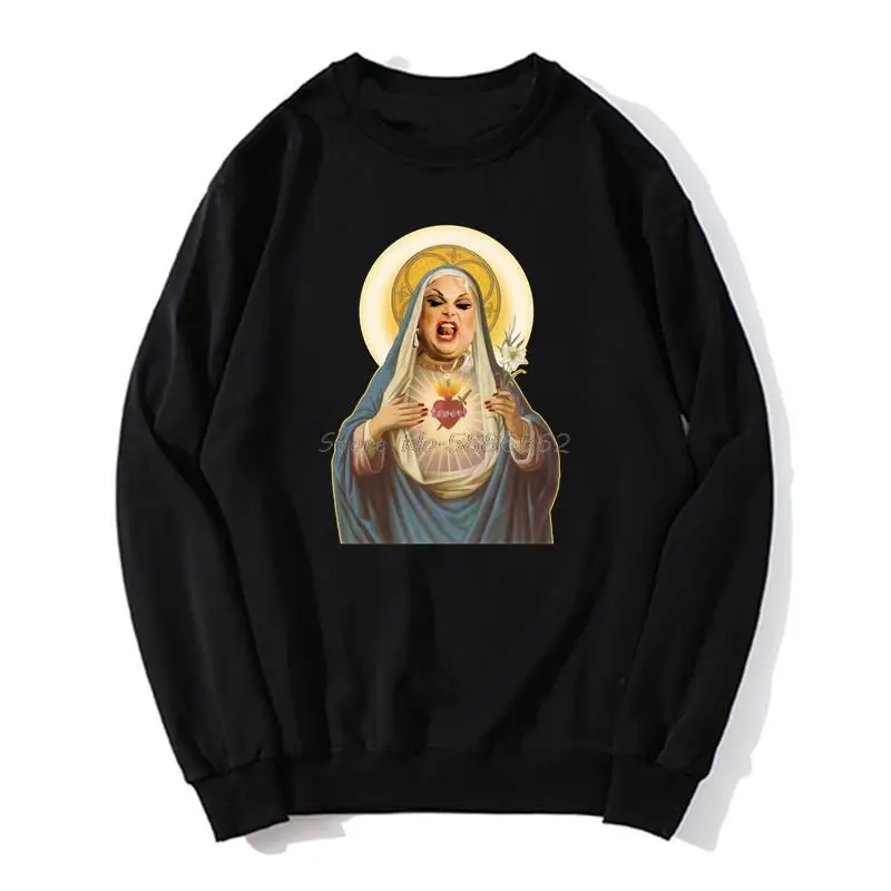 Свитшот мужской с принтом Богоматерь королева Джон Уотерс Культовая толстовка